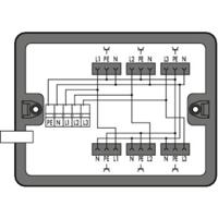 WAGO 899-631/338-000 Verdeeldoos 899 25 A Zwart 1 stuk(s) - thumbnail