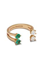 Delfina Delettrez 18kt rose gold Domino Dots peridot and diamond ring - RG - thumbnail
