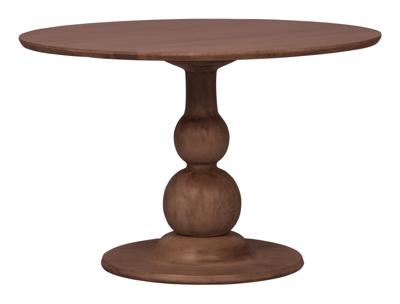 WOOOD Ronde Eettafel 'Blanco' Ø120cm, kleur Walnoot