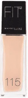 Maybelline Fit Me Matte + Poreless Foundation - 115 Ivory - Medium Dekkende Foundation met Matte Finish voor de Normale tot Vette Huid - 30 ml