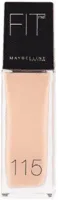 Maybelline Fit Me Matte + Poreless Foundation - 115 Ivory - Medium Dekkende Foundation met Matte Finish voor de Normale tot Vette Huid - 30 ml - thumbnail