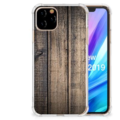 Apple iPhone 11 Pro Stevig Telefoonhoesje Steigerhout Apple iPhone 11 Pro Stevig Telefoonhoesje Steigerhout