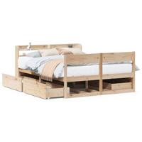Bedframe zonder matras massief grenenhout 120x200 cm - thumbnail