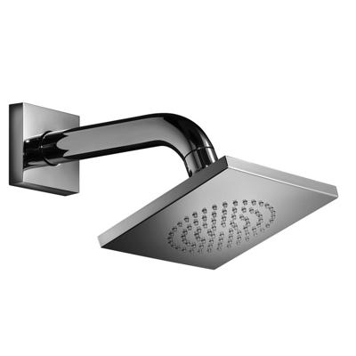 Hotbath Hoofddouche Mate 13 cm Wandmodel Vierkant Opbouw Geborsteld Nikkel