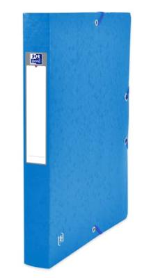 Elastobox oxford top file+ a4 40mm blauw | 9 stuks