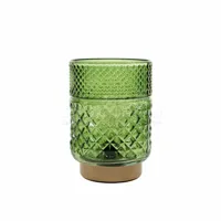 Tafellamp LED Goud en Groen H.17cm - thumbnail