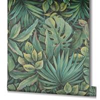 Noordwand Botanica Behang met grote bladeren 33304 - thumbnail