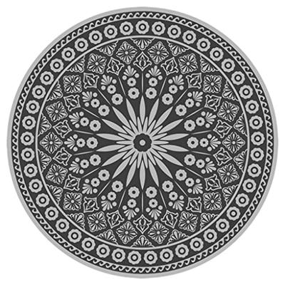 Esschert Design Tuintapijt Grijs Rond 170 cm