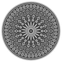 Esschert Design Tuintapijt Grijs Rond 170 cm - thumbnail