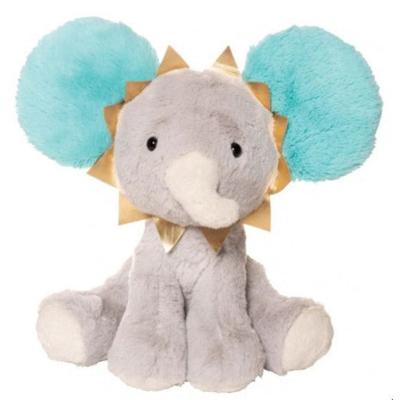 Manhattan Toy knuffel olifant Brights junior 26,7 cm pluche grijs Manhattan Toy knuffel olifant Brights junior 26,7 cm pluche grijs