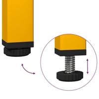 Dressoir 68x39x73,5 cm koudgewalst staal mosterdgeel - thumbnail