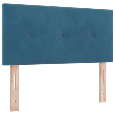 Hoofdbord met LED -striplichten Verstelbaar Blauw 90 cm Fluweel - thumbnail