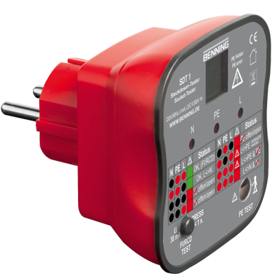 Benning SDT 1 Stopcontacttester CAT III 300 V LED, LCD
