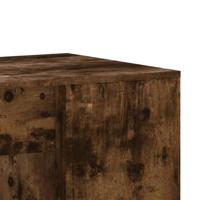 Bureau 102x50x75 cm bewerkt hout gerookt eikenkleurig - thumbnail