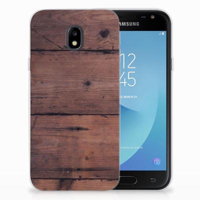 Samsung Galaxy J3 2017 | Bumper Hoesje | Old Wood Samsung Galaxy J3 2017 | Bumper Hoesje | Old Wood