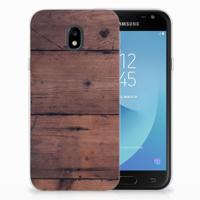 Samsung Galaxy J3 2017 | Bumper Hoesje | Old Wood - thumbnail