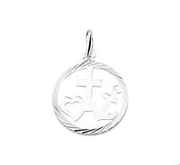 TFT Hanger Zilver Geloof, Hoop En Liefde Gediamanteerd - thumbnail