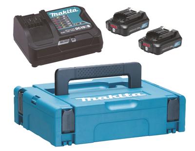 Makita Accessoires Startset DC10SB + 2x BL1021B | in M-Box koffer - 197658-5