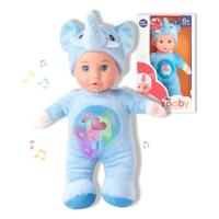 Babypop Reig 30 cm Olifant Knuffel Blauw (30 cm) - thumbnail