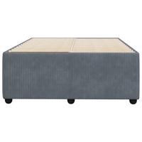 Bedframe zonder matras 120x190 cm fluweel donkergrijs - thumbnail