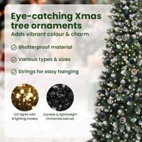 Kunstkerstboom met 300 LED Groen 240 cm PVC en Plastic en Staal - thumbnail