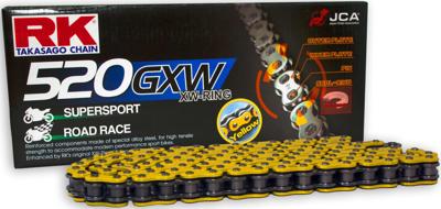 RK Chains 520 gxw 118 n yellow/black open