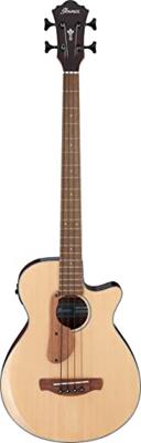Ibanez AEGB30E Natural High Gloss elektrisch-akoestische basgitaar - thumbnail