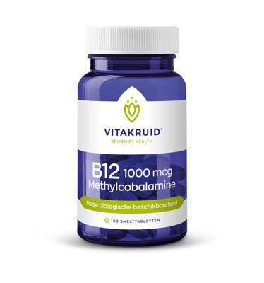 Vitakruid B12 1000 mcg Actief Methylcobalamine Vitamine 180