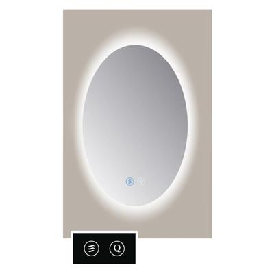 Spiegel Sanicare TuTTi Ovaal 100x70 cm met LED Ambiance Rondom en spiegelverwarming