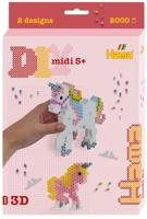 Hama Strijkkralen Midi 3D Eenhoorn 2000 Stuks - thumbnail