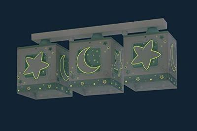 Dalber Kinderkamer plafondlampMoonlight 3-lichts turquoise - 63233NH