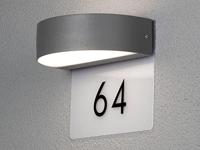 Konstsmide Monza 7855-370 LED-buitenlamp (wand) Energielabel: G (A - G) 9 W Antraciet - thumbnail