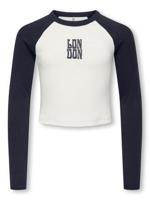 Kids ONLY winter top meisjes - blauw - KogBina - slim fit, longsleeve - thumbnail