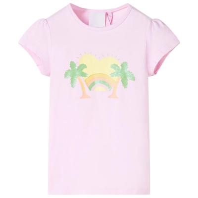 VidaXL Kindershirt 116 lichtroze