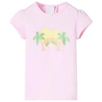 VidaXL Kindershirt 116 lichtroze - thumbnail