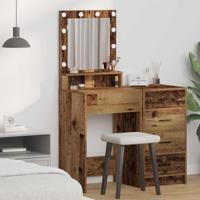 Kaptafel met plank Oud Hout 50 x 41 x 135 cm Bewerkt hout - thumbnail