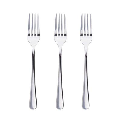 Set dessertvorken San Ignacio Natur SG7781 Roestvrij staal Zilverkleurig Helderheid (3 Stuks)