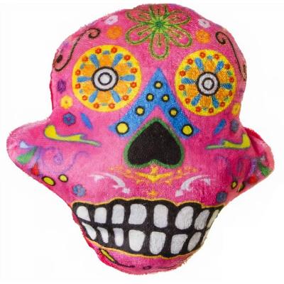 LG-Imports knuffel doodskop junior 15 cm pluche roze LG-Imports knuffel doodskop junior 15 cm pluche roze