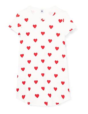 Nachthemd "hartjes" meisje PETIT BATEAU van biokatoen hartjesmotief Nachthemd "hartjes" meisje PETIT BATEAU van biokatoen hartjesmotief