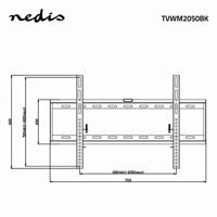 Vaste TV Muurbeugel | 42 - 70" | Max. 60 kg | 29 mm wandafstand - thumbnail