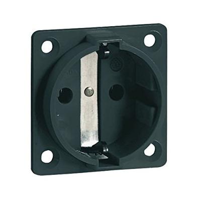 Showtec Schuko inbouw 230V/240V female zwart