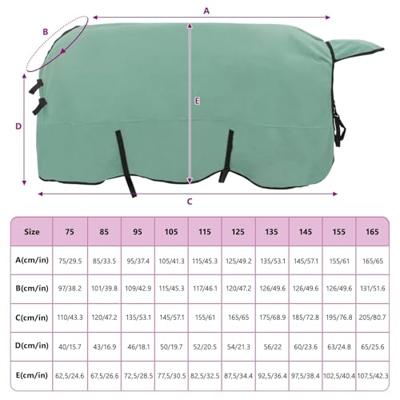 VidaXL Paardendeken speciale groen polyester