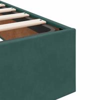 Ottoman bedframe zonder matras 160x200 cm fluweel donkergroen - thumbnail