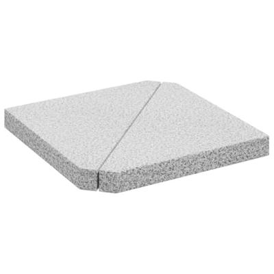 VidaXL Parasolvoetplaten 2 st driehoekig 14 kg graniet grijs