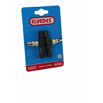 Elvedes Remblokken v-brake zwart 72 x 14 mm 2 stuks - thumbnail