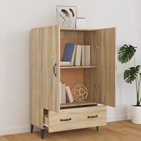 Hoge kast 70x31x115 cm bewerkt hout sonoma eikenkleurig - thumbnail