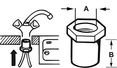 Cornat Schroefdraadverlengstuk Messing 3/4 - TEC351900
