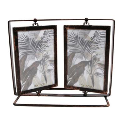 Metalen industriële fotolijst dubbel