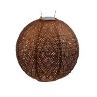 Solar lampion rond ikat 30 cm koper Lumiz - Lumiz - thumbnail
