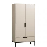 WOOOD Kledingkast 'Adam' 2-deurs, kleur Dust - thumbnail